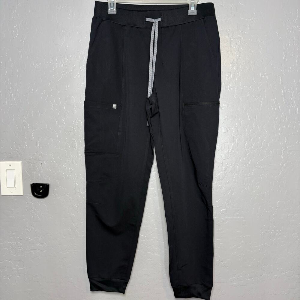 Fabletics Mid On-Call Scrub Joggers Pants Black L Regular